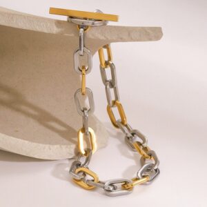 Two-Tone Stainless Steel Bracelet
