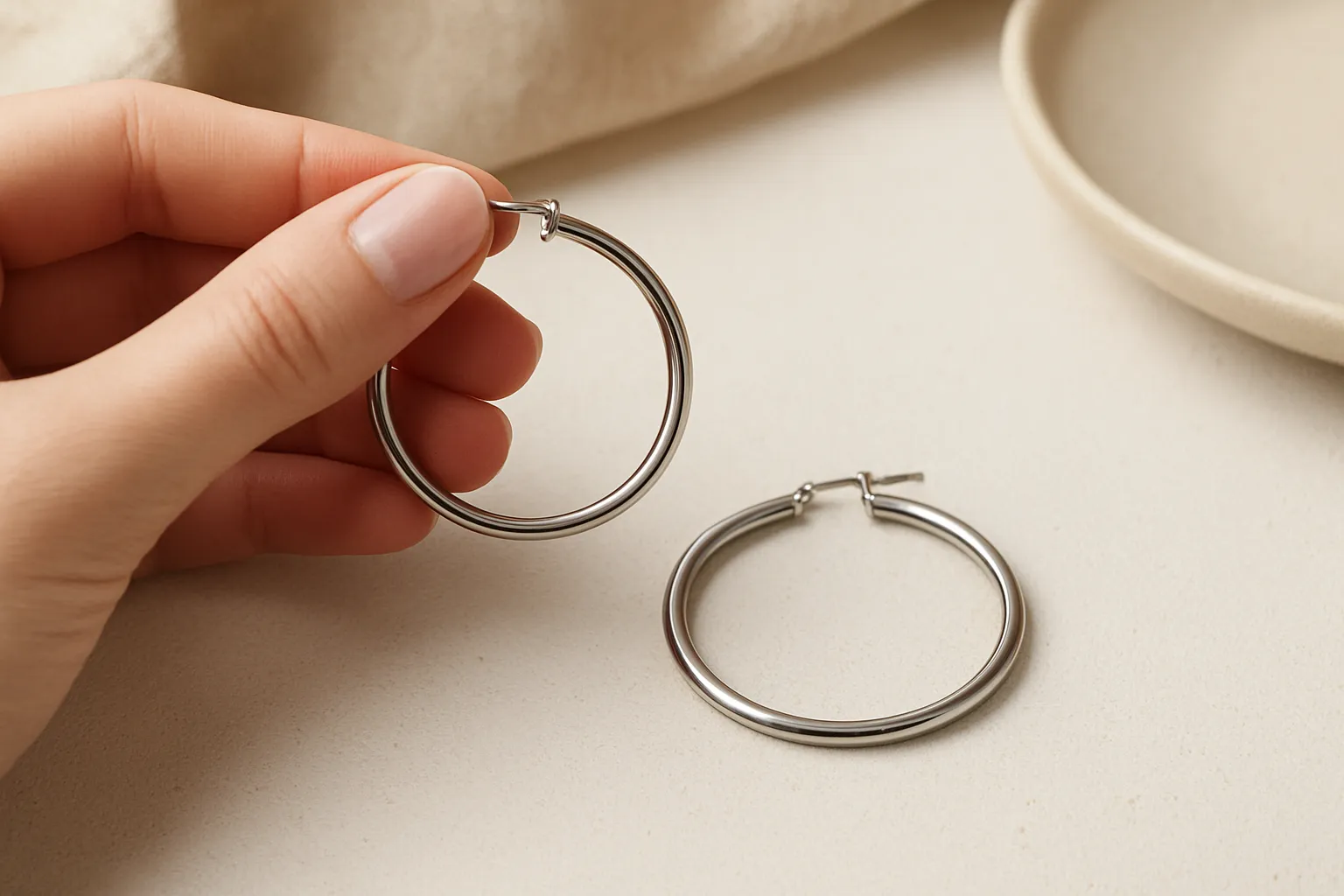Choosing Stainless Steel Earrings Hoops: A Beginner's Guide hero image